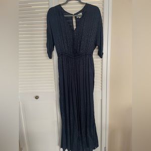 Maeve by Anthropology jumpsuit/ coverall.  %100 viscose Navy